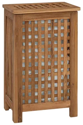 Obrázek produktu pro vidaXL Koš na prádlo, přírodní, 35 x 25 x 60 cm, masivní teakové dřevo
