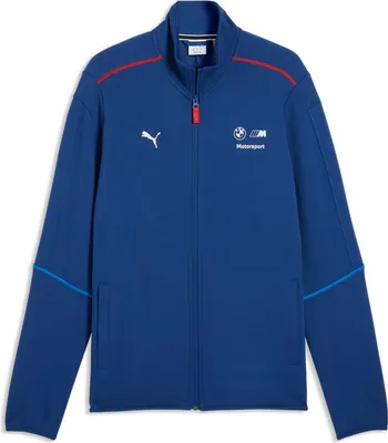 Produktbild von BMW M Motorsport Sweatjacke Puma 2026, Offizieller Fanartikel, Blaue Jacke mit T7-Streifen in M-Farben, Full-Zip & Logo-Details,Hochwertiger Materialmix