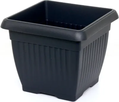 Produktbild von Blumentopf Blumenkübel Kunststoff Square Anthrazit 37 x 37 DKWT