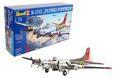 Produktbild von Revell 04283 Modellbausatz Flugzeug 1:72 - B-17G Flying Fortress im Maßstab 1:72, Level 5, originalgetreue Nachbildung mit vielen Details, 04283