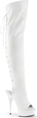 Produktbild von DELIGHT-3019 Damen Boots von Pleaser, Weiß  , EU 41, US 11