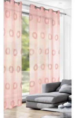 Produktbild von Ösenschal "Kreise/Makadi": Rosa / 245x135cm Farbe: Rosa Größe (HxB): 245x135cm