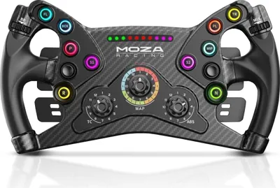Produktbild von Moza Racing RS047, Steuerrad, PC, Verkabelt & Kabellos, Schwarz, Aluminium, Assetto Corsa Assetto Corsa Competizione Dirt Rally Dirt Rally 2.0 Dirt 4 F1 2018 F1 2019 F1 2020...