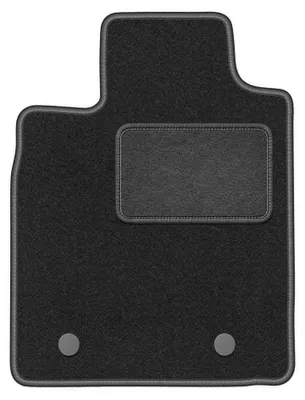 Produktbild von Fahrermatte Velours für Dacia Sandero I 2008-2013 (Schrägheck/Stepway) – 1-tlg, Graphit, passgenau – Wielganizator LUX
