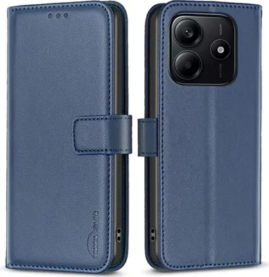 Produktbild von Xiaomi Redmi Note 14 4G Hülle - BINFEN Klapphülle - Blau