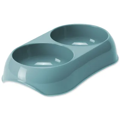 Immagine prodotto di Ciotola doppia MAGIC CAT plastica blu 400 ml