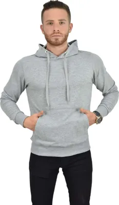 Produktbild von Herren Kapuzenpullover Royyen 4657 Sweatshirt – GRAU / S