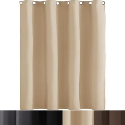 Produktbild von Lärmschutzvorhang 90 x 210 cm Creme Sichtschutz Thermovorhang Schlafzimmer Raumteiler Waschbar