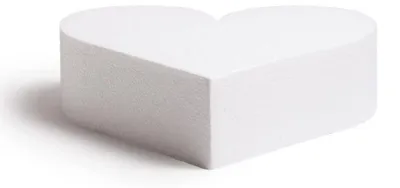 Productafbeelding van Decora, 0174062: Hartvormige piepschuimdummy, individueel verpakt. Ideaal als ondergrond