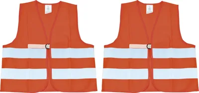 Produktbild von EDUPLAY 150030 Warnweste für Kinder, orange/reflex (2 Stück)