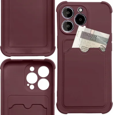 Obrázok produktu pre Card Armor Case Case Cover pre Samsung Galaxy A22 Raspberry