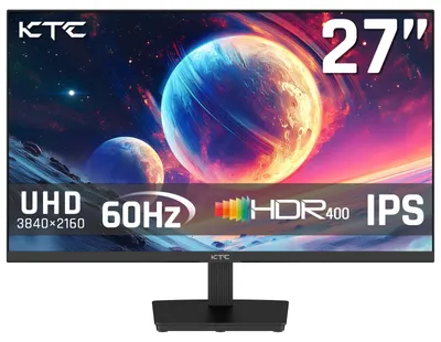 Imagen del producto de Monitor de 27 pulgadas, resolución 4K UHD - Pantalla para ordenador - Monitor IPS - Monitor LCD - HDR400