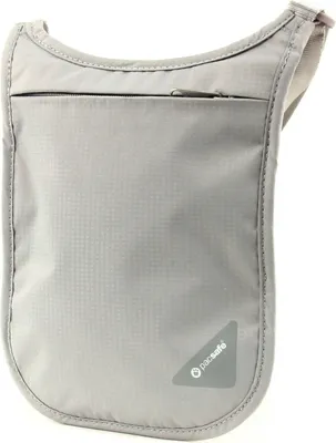 Image de pacsafe pochette tour de cou Coversafe V75 Neck Pouch Neutral Grey gris clair