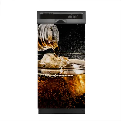 Produktbild von Aufkleber sticker 45x80 cm Dekorative folie Spülmaschine - Cola-Getränk mit Eis