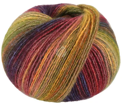 Produktbild von Lana Grossa - Gianna 0010 maisgelb orange dunkelblau graugrün weinrot altrosa