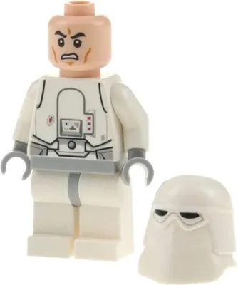 Produktbild von 1x Lego Minifigur Star Wars Episode 4/5/6 Snowtrooper weiß Helm 75054 sw0568
