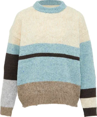 Image de Pull pour femmes Jalene - bleu, blanc laine, multicolore, XL/XXL