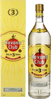 Image de Havana Club Añejo 3 Años Rum 40% Vol. 3l en boîte cadeau