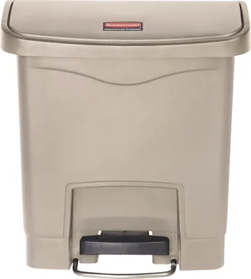 Produktbild von Rubbermaid Tretabfalleimer Slim Jim 1883455 Kunststoff 15l beige
