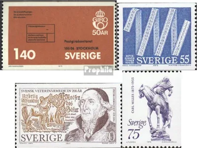 Produktbild von Briefmarken Schweden 1975 Mi 891,903,904,905 (kompl.Ausg.) postfrisch Postscheckverkehr