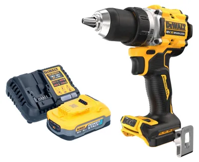 Zdjęcie produktu dla Akumulatorowa wiertarko-wkrętarka DeWalt DCD 800 H1 18 V 90 Nm bezszczotkowa + 1x akumulator Powerstack 5,0 Ah + ładowarka