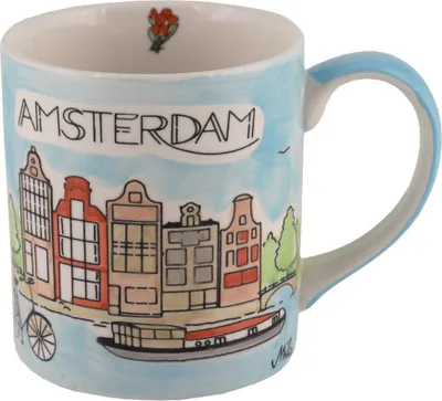 Produktbild von Mila Keramik Städte-Becher Amsterdam