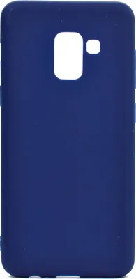 Produktbild von für Samsung A8 2018 Lovely Candy Color Matte TPU Anti-Scratch rutschfeste Schutzhülle Rücken Case Navy