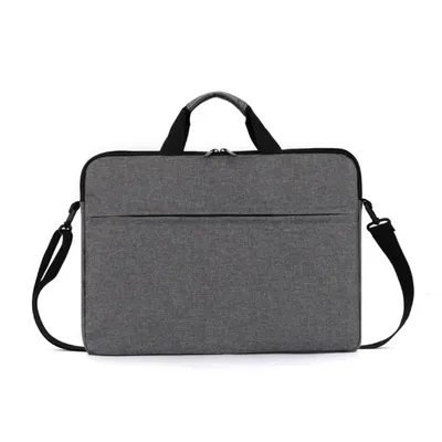 Produktbild von 17 Zoll Laptoptasche, Wasserdicht, Dünn, Business Handtasche Stoßfest, Großes Fach, mit weichem Innenfutter, Grau
