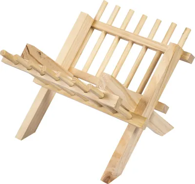 Produktbild von Heuraufe aus massivem Holz für Nagetiere, Kletterspielzeug, 23x26x17cm