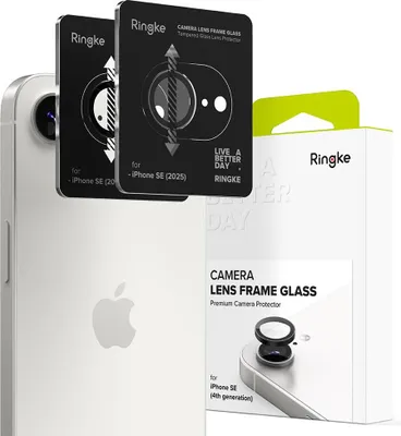Immagine prodotto di Osłona Aparatu Ringke Fotocamera Frame Protector 2-Pack Iphone 16E Nero