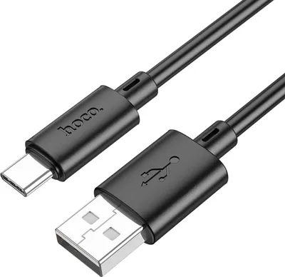 Produktbild von HOCO X88 USB-A zu Typ-C Kabel 3A 1 m Schwarz