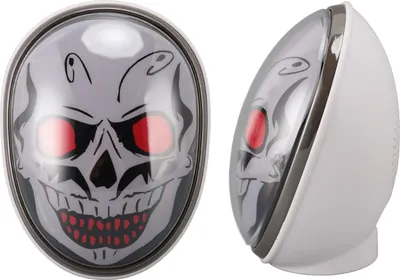 Obrázek produktu pro Reproduktor Bluetooth s lebkou Přenosný bezdrátový reproduktor Bluetooth5.0 Halloween Light Speaker pro notebook Tablet Smartphone White