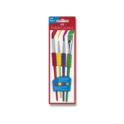 Obrázek produktu pro Sada 4 štětců Faber Castell s měkkou rukojetí 481600
