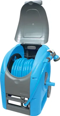 Produktbild von Schlauchaufroller AQUACRAFT® 990081, Set, Deluxe Compact, mit Gartenschlauch L-30 m
