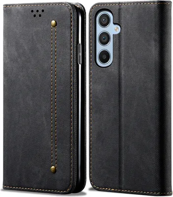 Produktbild von Galaxy A14 Hülle, Leder Brieftasche Flip Bookstyle Schutzhülle mit Standfunktion für Samsung Galaxy A14 5G/4G Schwarz