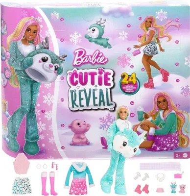 Produktbild von Mattel HJX76 - Barbie - Cutie Reveal - Adventskalender