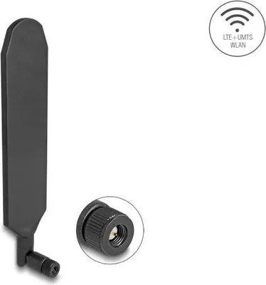 Obrázok produktu pre DeLOCK 90103, 3 dBi, 0.7 - 0.96 / 1.57 / 1.71 - 2.7 GHz, 1,5 / 3 dBi, 50 ohm, Všesmerová anténa, SMA