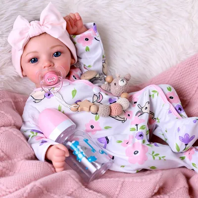 Zdjęcie produktu dla Lalka reborn 43 cm, miękkie ciało, ubrania i akcesoria, dla dzieci