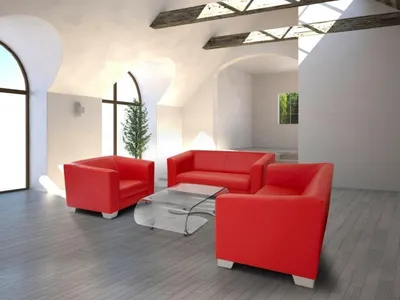 Produktbild von Sofagarnitur 3+2+1 Sitzer Set Design Sofas Polster Couchen Leder Relax Moderne