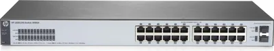 Immagine prodotto di HPE OfficeConnect 1820 24G, gestito, L2, Gigabit Ethernet (10/100/1000), modalità full duplex, montaggio a rack, 1U