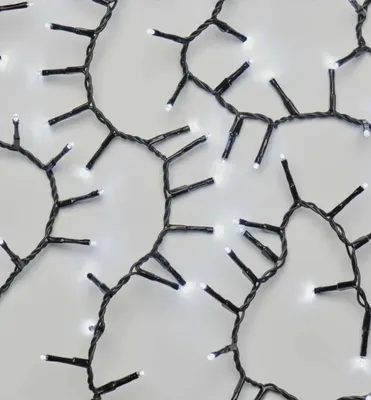 Produktbild von LED-Weihnachtskette-cluster, 300 LEDs, 6 m, außen und innen, kaltweiß, Timer