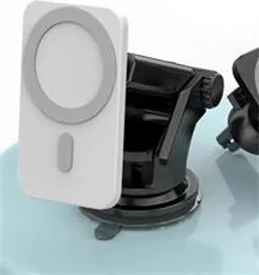 Zdjęcie produktu dla bezprzewodowa magnetyczna ładowarka samochodowa 1stCOOL Qi 15W, kompatybilna z MagSafe, biała