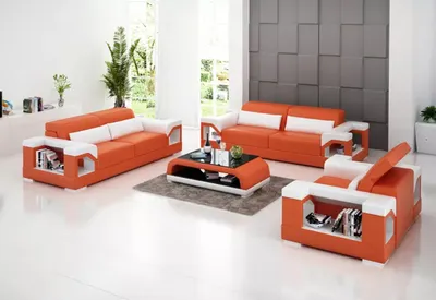 Produktbild von Couch Sofagarnitur 321 Sitzer Couchtisch Ledersofa Modernes Sofa Wohnlandschaft
