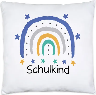 Produktbild von Schulkind Kissen Inkl. Füllung Einschulungsgeschenk Grundschule 1. Klasse Schulstart Schüler Schülerin