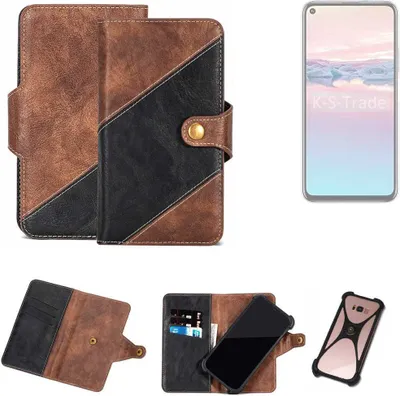 Produktbild von K-S-Trade Handyhülle Schutzhülle Bookstyle Case kompatibel mit Huawei Honor 20 Pro Klapphülle Cover Hülle Schutztasche 1x