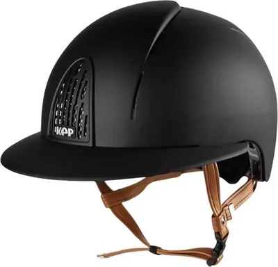 Produktbild von KEP Reithelm Cromo Smart Polo BGE mit Beigen Kinnriemen Black L