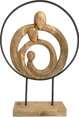 Obrázek produktu pro Sochařská figura 39x10,5x55cm rodinný kruh rodinná soudržnost dárková dekorativní figura