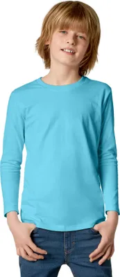 Produktbild von Langarm-Shirt Kinder - hellblau, 116 (5-7 Jahre)