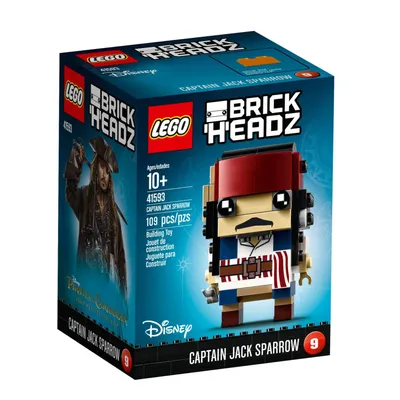 Image de LEGO® BrickHeadz 41593 Capitaine Jack Sparrow