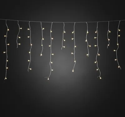 Produktbild von Konstsmide Weihnachtsbeleuchtung  LED Eisregenvorhang 200 warmweiße Dioden